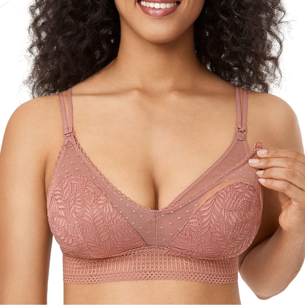 Momanda lace nursing Bra